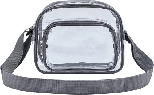 Miniatura 3 de Bolso bandolera transparente aprobado por el estadio adecuado para el trabajo viajes entrenamiento conciertos o deportes