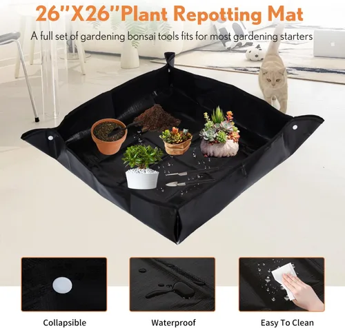 Miniatura 5 de Kit de Herramientas para Bonsái de 20 Piezas, Juego de Herramientas de Jardín para Principiantes, Regalos de Jardinería para Mujeres y Hombres