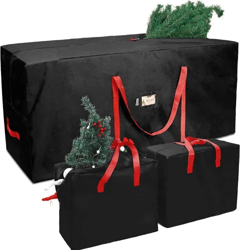 Miniatura 7 de RICHIE Bolsa de almacenamiento para árbol de Navidad de 7.5 pies, se adapta a árboles artificiales de hasta 7 pies, bolsa Oxford 600D para árbol
