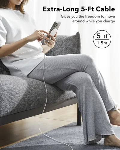 Miniatura 5 de ESR Cargador MagSafe de 15 W, cargador inalámbrico para iPhone Air 17-12, almohadilla de carga magnética Apple para AirPods 4/3/Pro/Pro 2, Galaxy