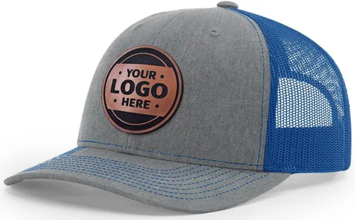 Miniatura 35 de Sombrero de parche de cuero de camionero personalizado grabado con láser