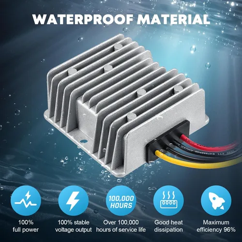Miniatura 4 de Kohree DC 12V convertidor de impulso a 24V 10A 240W, convertidor de voltaje impermeable, módulo transformador regulador de voltaje para tira de luz