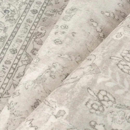 Miniatura 8 de PureCozy Alfombra de área beige de 2 x 3 pulgadas, lavable, vintage, pequeña, para entrada, cocina, suave, retro, floral, de pelo bajo, tapete