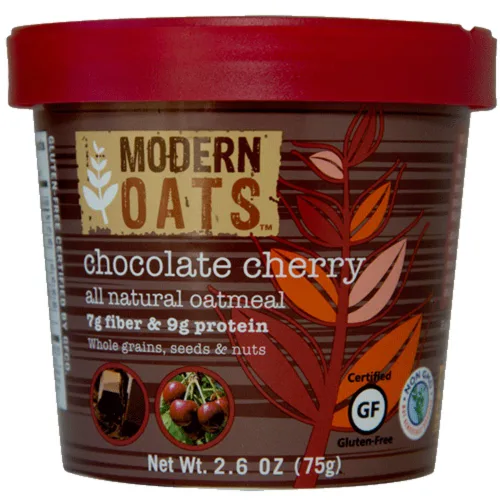 Miniatura 3 de Modern Oats - Tazas de avena instantánea de manzana y nuez con tapa, sin gluten, vegana, sin OGM con proteína y fibra, desayuno para llevar, avena