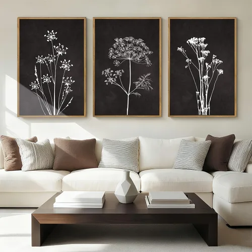 Miniatura 44 de BINCUE Lienzo de plantas botánicas neutrales, 6 piezas, arte de pared rústico, pinturas de pared de granja, impresiones botánicas de plantas