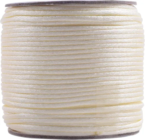 Miniatura 96 de KONMAY 80 Yardas 1.0mm Cordón Rattail de Nylon Satén Seda Trim Hilo para Cuentas para Nudos Chinos, Kumihimo, Trabajo con Cuentas, Macramé, 2-Azul