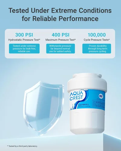 Miniatura 5 de AQUA CREST AQF-FF13 Reemplazo para filtro de agua para refrigerador GE® MWF®, SmartWater® MWFP, MWFINT, MWFA, GWF, HDX FMG-1, Kenmore® 9991