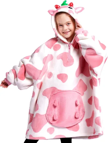 Miniatura 16 de Giggling Getup Manta Vestible con Capucha para Mujeres y Hombres Manta con Capucha Vestible de Forro Polar Sherpa Sudadera Manta Vestible Sherpa