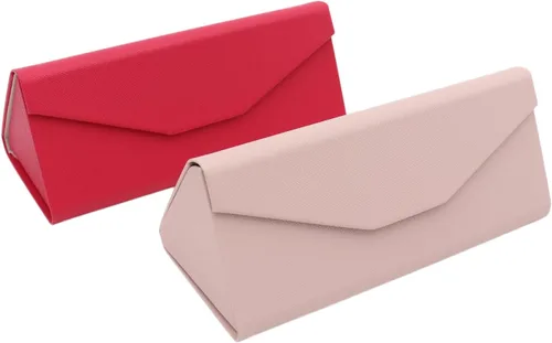 Miniatura 127 de Real Sic Funda para lentes de sol para hombres y mujeres, soporte magnético plegable para lentes de sol, inspirado en el color sólido