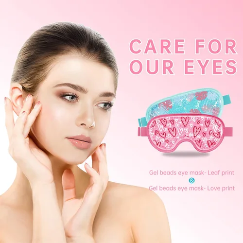 Miniatura 3 de Máscara refrescante para ojos fríos, máscara de compresión para ojos hinchados, reutilizable para ojos hinchados, gel de hielo para ojos cansados