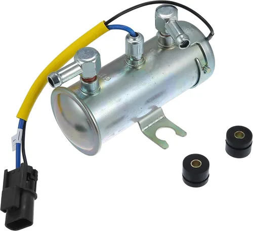 X AUTOHAUX 1 Unidades 24V Universal Auto Bomba De Combustible Eléctrica Reemplazo Durable Tono Plata