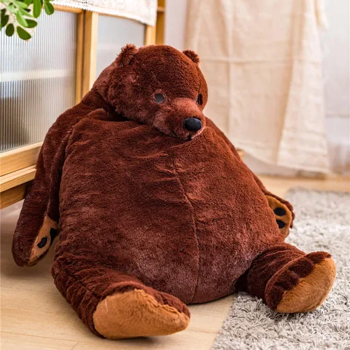 Miniatura 9 de SNOWOLF Djungelskog Oso Gigante de Simulación Juguete de Oso de Peluche Animal de Peluche Muñeca de Felpa Enorme Tierno Oso Negro de Vida Silvestre