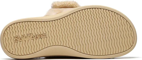 Miniatura 6 de SOLLBEAM Pantuflas peludas con soporte de arco para mujer sandalias ortopédicas para el talón