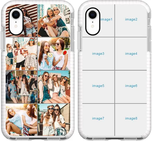 Miniatura 14 de Funda de teléfono personalizada para iPhone XR, diseño personalizado de fotos de collage de múltiples imágenes, resistente a los golpes, resistente