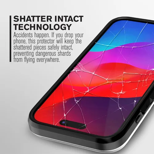 Miniatura 7 de VENA Protector de pantalla de vidrio templado ultra transparente HD compatible con Apple iPhone 15 Pro Max (6.7 pulgadas) – 3 paquetes