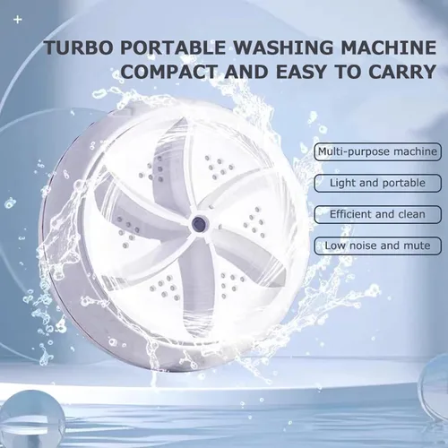 Miniatura 9 de Mini lavadora portátil USB,Lavavajillas de fregadero de cocina,Lavadora turbo ultrasónica para platos,Calcetines,Ropa