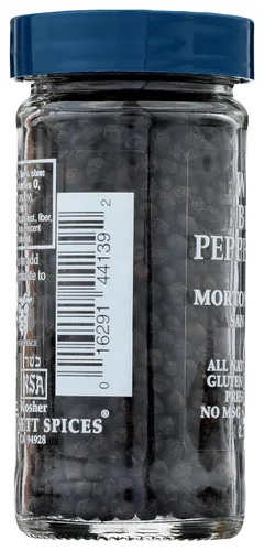 Miniatura 6 de Morton & Bassett Granos enteros de pimienta negra, 1.9 oz – Sin OMG, sin sal, sabor intenso para molinillos, asados y condimentos