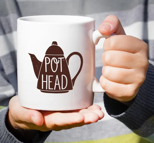 Miniatura 5 de Retreez Taza divertida – Pot Head, Weed - Tazas de café de cerámica de 11 onzas – Divertido, sarcasmo, sarcástico, motivacional, regalos