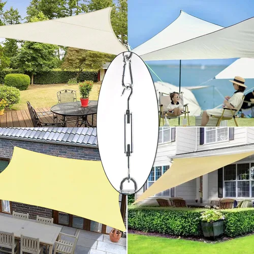 Miniatura 7 de RICHIE Kit de accesorios para toldo de 4.7 a 6.7 pulgadas, kit de accesorios de acero inoxidable de grado 304 para instalación de parasol triangular