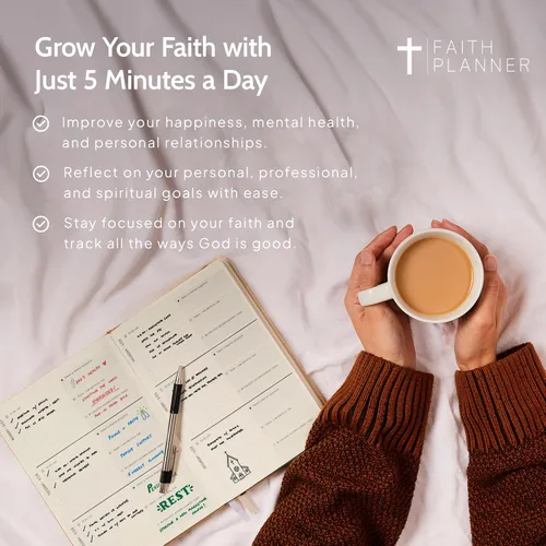 Miniatura 7 de Agenda cristiana 2026 y diario de oración Fortalece tu relación con Dios y navega mejor por su camino por ti Agenda diaria con versículos