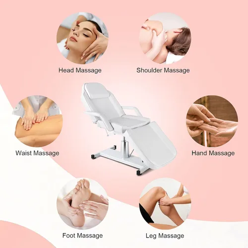 Miniatura 7 de Artist hand Mesa facial hidráulica, silla de tatuaje, cama de masaje ajustable profesional para esteticista, belleza, spa, cama de pestañas