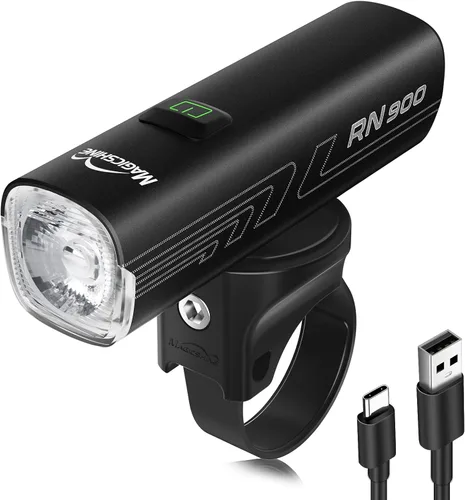 Magicshine RN600/900 V2.0 Bike Light, USB-C Rechargeable Anti-Glare Front Bike Headlight, IPX7 Waterproof Aluminum Bicycle Light for Night Riding,
