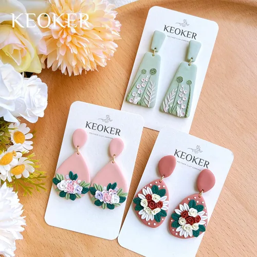 Miniatura 2 de Keoker Cortadores de arcilla polimérica, cortadores de arcilla para joyas de arcilla polimérica, cortadores básicos de arcilla polimérica