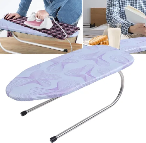 Miniatura 2 de Asixxsix Tabletop Ironing Board, Small Detachable Cotton Cover U Shaped Foldable Tabletop Ironing Board Space Saving Stable Foldable Iron Board for