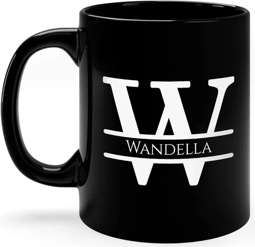 Miniatura 28 de Taza de café personalizada con monograma, letra inicial A personalizada para mujeres, hombres, niñas, niños, papás, mamás amigos, taza de café