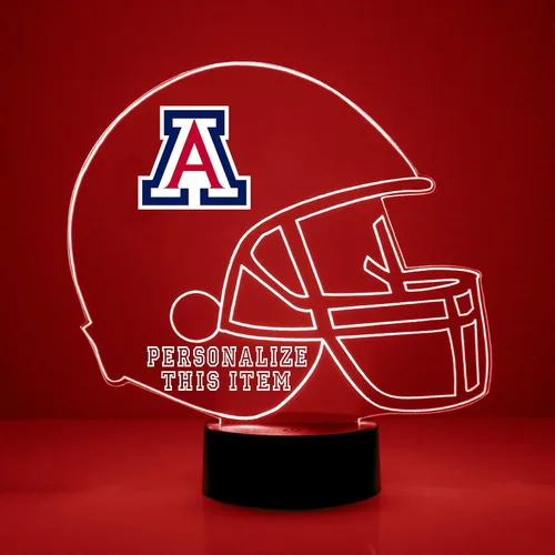 Miniatura 42 de Lámpara nocturna con señal LED personalizada de casco de fútbol de la Universidad de Alabama Crimson Tide con nombre o imagen personalizada