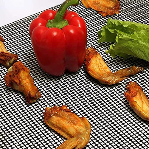 Miniatura 5 de LOOCH Juego de 5 Alfombrillas de Malla para Parrilla BBQ - Alfombrillas de Malla Antiadherentes de Servicio Pesado y Accesorios para Barbacoa