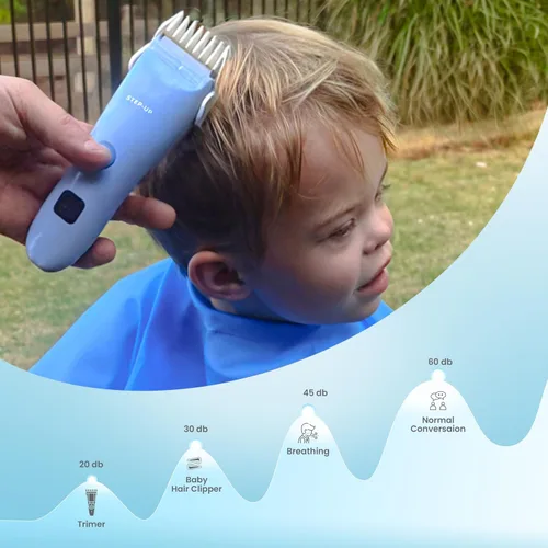 Miniatura 2 de Calming Clipper, Kit de corte de pelo silencioso para niños con autismo y sensibilidad sensorial, diestros