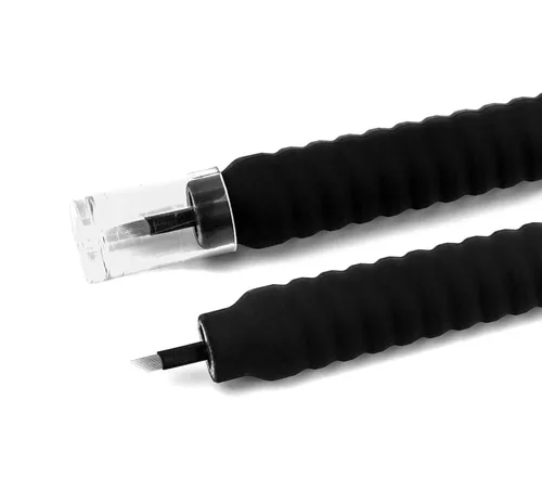 Miniatura 9 de MADLUVV V - Bolígrafo estéril Microblading 2 en 1 para arte profesional de cejas, trazos y sombreado de alta calidad, bolígrafos desechables