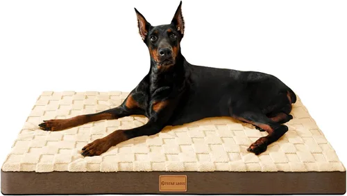 Miniatura 8 de Patas Lague Cama Ortopédica para Perros de Tamaño Grande 36''X24'', Impermeable Suave Cómoda de Espuma Egg Crate Camas Grandes para Mascotas