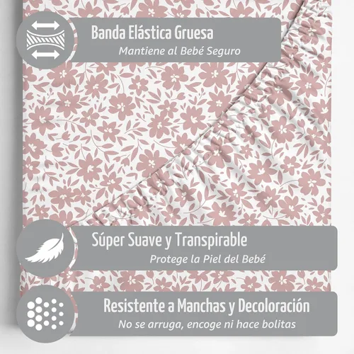 Miniatura 2 de Sábanas de cuna neutrales - Sábanas ajustadas para cuna de bebé para niña y niño - 2 unidades Tamaño estándar y colchón para niños pequeños