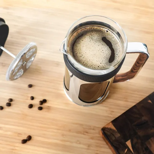 Miniatura 4 de brim Prensa francesa de 8 tazas, prepara café rápidamente en menos de 5 minutos, diseño clásico con giro moderno, jarra apta para lavavajillas