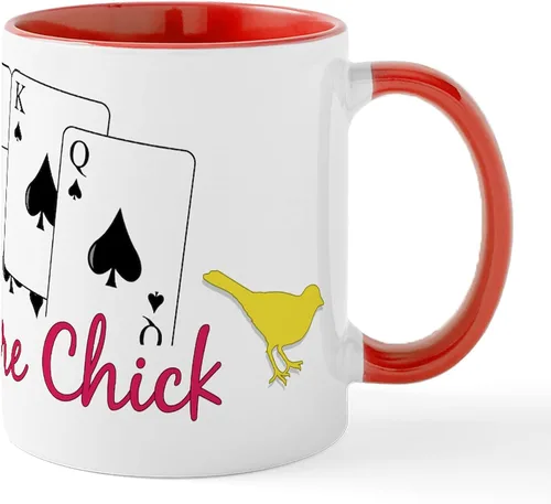 Miniatura 65 de CafePress Euchre Champ Mugs Taza de café de cerámica de 11 oz (11.0 fl oz)