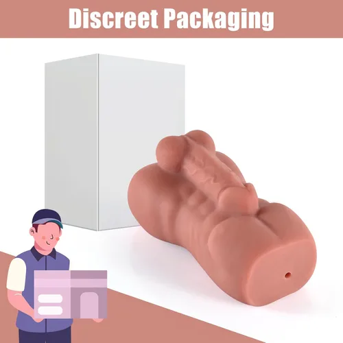 Miniatura 5 de ferch Masturbador anal masculino con gran ano, masturbador de trasero realista de 0.54 kg con caderas exuberantes y ano apretado para masturbación