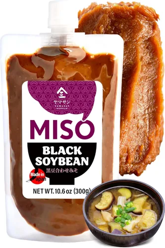 YAMASAN KYOTO UJI Awase Miso Pasta, miso japonés hecho a mano con soja negra y arroz koji, fermentado naturalmente, sin gluten, sin OMG, sin MSG,
