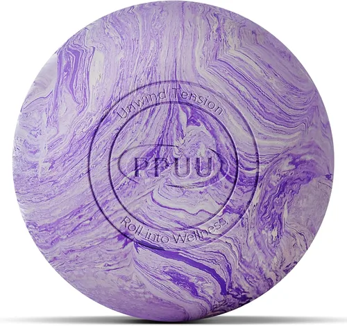 Miniatura 9 de Pelota de lacrosse de masaje para liberación miofascial y de punto gatillo, nudos musculares, terapia de yoga, mejora la movilidad articular y Azul