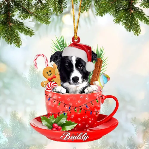 Miniatura 57 de Alaskan Malamute - Adorno acrílico personalizado para perro en taza, adorno de Navidad personalizado para perro 2023, decoración de árbol