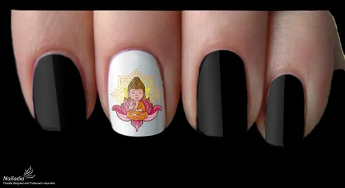 Miniatura 5 de Adhesivo decorativo para uñas de Buda y budismo