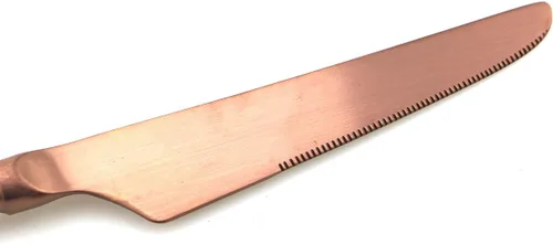 Miniatura 7 de JASHII Juego de cubiertos de lujo de oro rosa, juego de 6 piezas de cubiertos de acero inoxidable 18/10, juego de vajilla de vajilla de vajilla