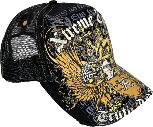 Miniatura 2 de Xtreme Couture by Affliction - Gorra de camionero para hombre, color negro