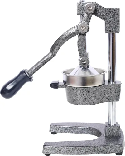 Miniatura 5 de Exprimidor comercial de cítricos de hierro fundido, prensa manual extra grande de jugo de naranja, exprimidor de mano resistente para uso en Gris