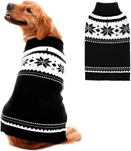 Miniatura 13 de Mihachi Suéter para perro, abrigo de invierno, ropa con rayas coloridas para clima frío, talla M