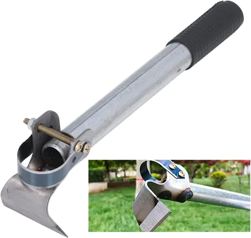 Miniatura 2 de plplaaoo Herramienta de deshierbe, desbrozadora manual, pelador de cortezas, extractor de malezas, herramienta de eliminación de malezas de hierro