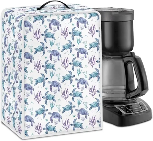 Miniatura 40 de Cubiertas para máquina de café con mango superior, resistentes a las manchas, para mezclador, compatible con la mayoría de cafeteras