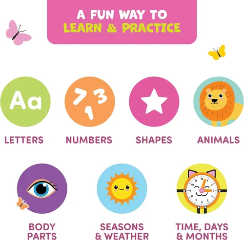 Miniatura 7 de Clever Fox Play Libro de actividades para niños pequeños de 1 a 3 años - Libro de mesa para bebés ocupados - Tablero de actividades de fieltro
