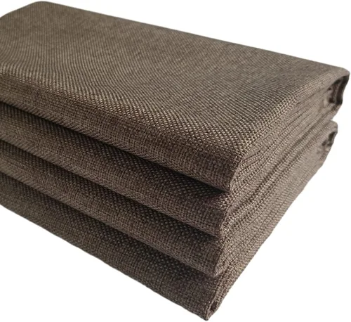 Miniatura 11 de TinaKim Tela de tapicería de lona, material de tela tipo lino sintético, para reparación de asientos de silla de sofá (beige 3, 2 yardas